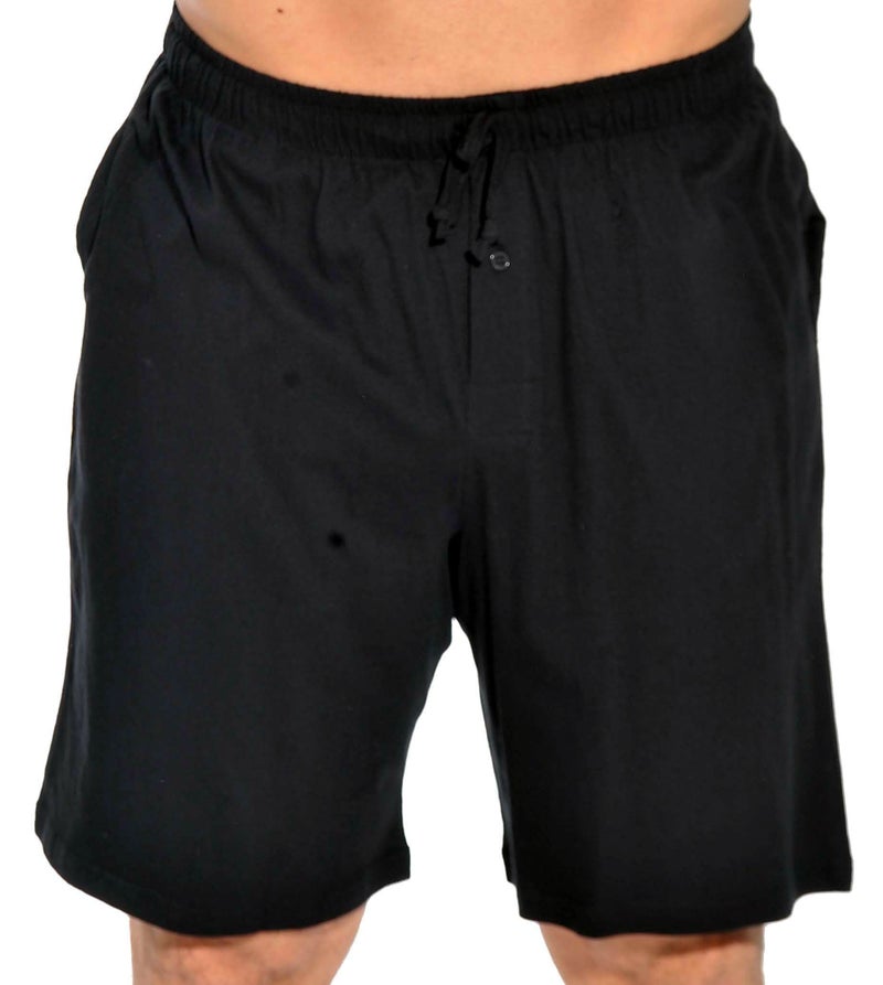 At The Buzzer 14501-Black-XXXL At the Buzzer Men's Pajama Shorts / Sleepwear / PJs,Black,XXX-Large - Image 1